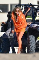 HEIDI KLUM on the Set of Germany