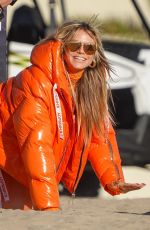HEIDI KLUM on the Set of Germany