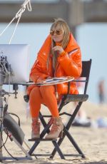 HEIDI KLUM on the Set of Germany