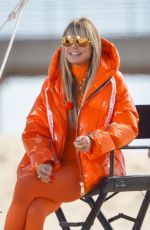 HEIDI KLUM on the Set of Germany