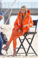 HEIDI KLUM on the Set of Germany