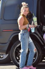 HILARY DUFF at 7-Eleven in Studio City 02/09/2022