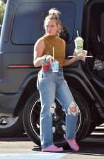 HILARY DUFF at 7-Eleven in Studio City 02/09/2022