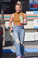 HILARY DUFF at 7-Eleven in Studio City 02/09/2022