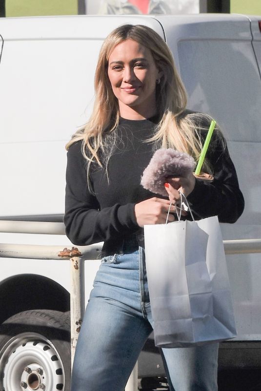 HILARY DUFF in Denim Out in Los Angelels 02/02/2022