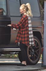 HILARY DUFF Out in Los Angeles 02/01/2022