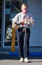 HILARY DUFF Out Shopping in Los Angeles 02/24/2022