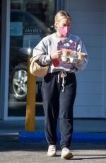 HILARY DUFF Out Shopping in Los Angeles 02/24/2022