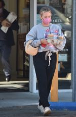 HILARY DUFF Out Shopping in Los Angeles 02/24/2022
