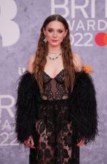 HOLLY HUMBERSTONE at Brit Awards 2022 in London 02/08/2022