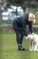 HOLY WILLOUGHBY Out with Her Golden Retriever in London 02/09/2022