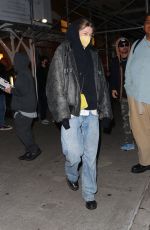 HUNTER SCHAFER Out for a Hockey Game in New York 02/17/2022