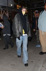 HUNTER SCHAFER Out for a Hockey Game in New York 02/17/2022
