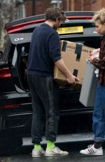 IMOGEN POOTS and James Norton Load up There Car in London 02/19/2022