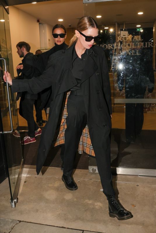 IRINA SHAYK and STELLA AMXWELL Leaves Richard Quinn Fashion Show in London 02/19/2022