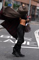 IRINA SHAYK Leaves a Cellulite Treatment Facility in London 02/18/2022