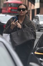 IRINA SHAYK Leaves a Cellulite Treatment Facility in London 02/18/2022