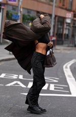 IRINA SHAYK Leaves a Cellulite Treatment Facility in London 02/18/2022
