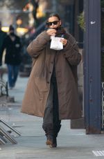 IRINA SHAYK Out for Coffee and Breakfast in New York 02/16/2022