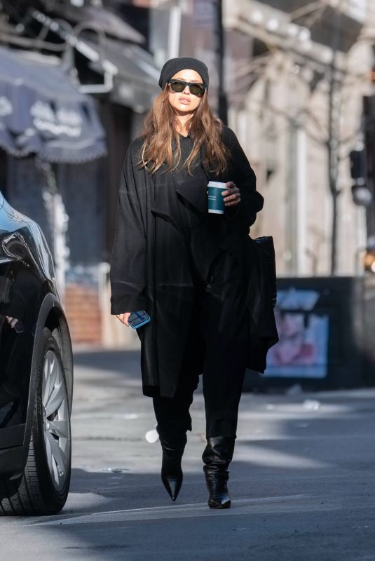 IRINA SHAYK Out in New York 02/14/2022