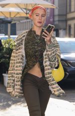 IRIS LAW Out at Milan Fashion Week 02/24/2022