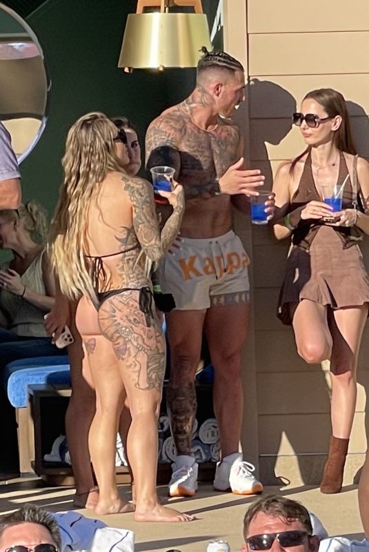 IVA KOVACEVIC Celebrates Superbowl with Friends at a Party in Las Vegas 02/13/2022