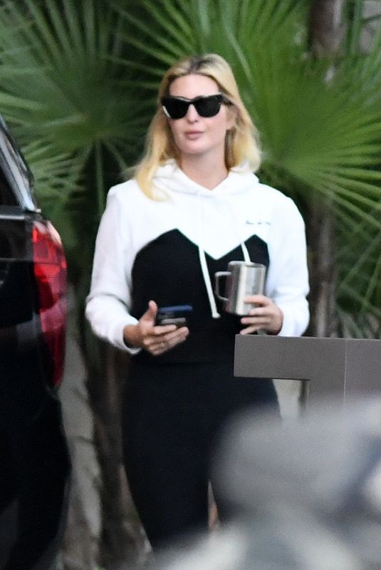 IVANKA TRUMP Leaves Her Condo in Miami 02/01/2022