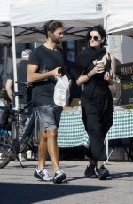 JAIMIE ALEXANDER and David Raymond at Farmers Market in Los Angeles 01/30/2022