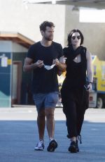 JAIMIE ALEXANDER and David Raymond at Farmers Market in Los Angeles 01/30/2022