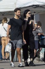 JAIMIE ALEXANDER and David Raymond at Farmers Market in Los Angeles 01/30/2022