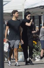 JAIMIE ALEXANDER and David Raymond at Farmers Market in Los Angeles 01/30/2022
