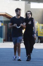 JAIMIE ALEXANDER and David Raymond at Farmers Market in Los Angeles 01/30/2022