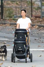 JAMIE CHUNG Out at Griffith Park in Los Angeles 02/23/2022
