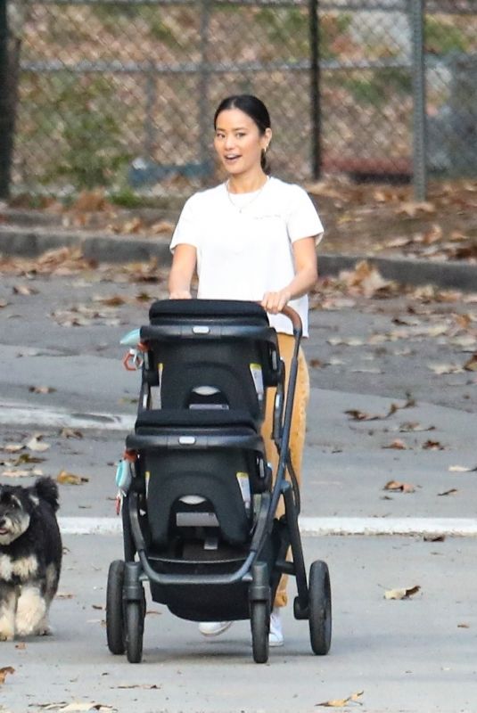JAMIE CHUNG Out at Griffith Park in Los Angeles 02/23/2022