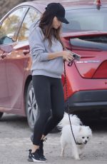 JENNA DEWAN Out Hiking with Her Dog in Santa Monica 02/05/2022