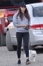 JENNA DEWAN Out Hiking with Her Dog in Santa Monica 02/05/2022