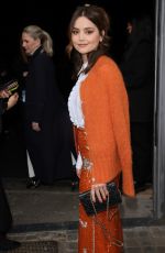 JENNA LOUISE COLEMAN at Erdem Fashion Show in London 02/21/2022