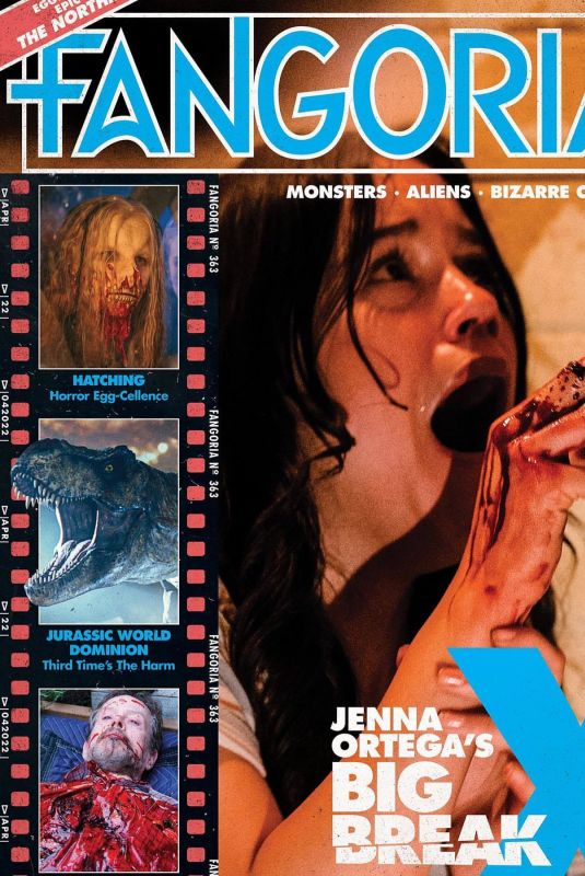 JENNA ORTEGA on the Cover of Fangoria, April 2022