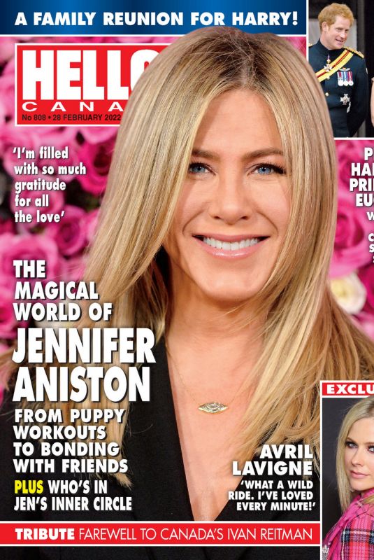 JENNIFER ANISTON in Hello! Canada, February 2022