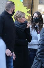 JENNIFER ANISTON on the Set of Murder Mystery 2 in Paris 02/25/2022
