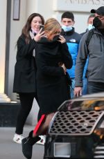 JENNIFER ANISTON on the Set of Murder Mystery 2 in Paris 02/25/2022