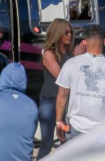 JENNIFER ANISTON on the Set of Murder Mystery 2 in Waikiki 02/01/2022