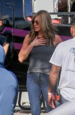 JENNIFER ANISTON on the Set of Murder Mystery 2 in Waikiki 02/01/2022