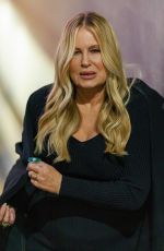 JENNIFER COOLIDGE Arrives at Jimmy Kimmel Live in Los Angeles 02/07/2022