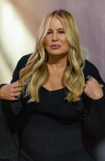 JENNIFER COOLIDGE Arrives at Jimmy Kimmel Live in Los Angeles 02/07/2022