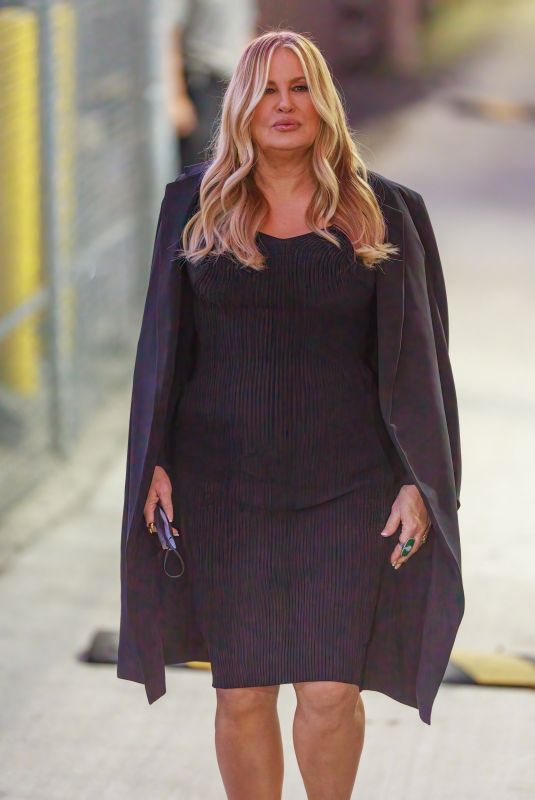 JENNIFER COOLIDGE Arrives at Jimmy Kimmel Live in Los Angeles 02/07/2022