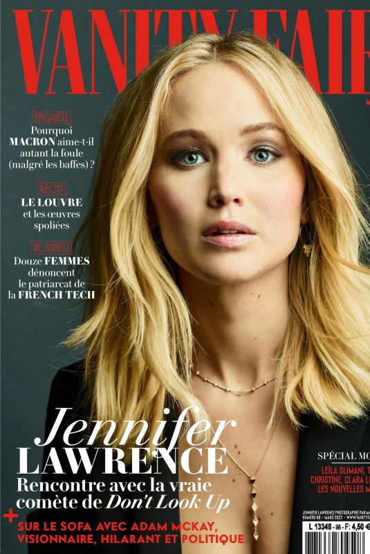 JENNIFER LAWRENCE in Vanity Fair Magazine, France March 2022