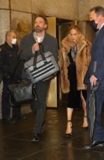 JENNIFER LOPEZ and Ben Affleck Leaves NBC Studios in New York 02/03/2022