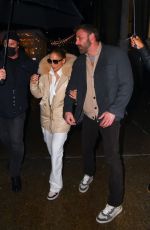 JENNIFER LOPEZ and Ben Affleck Night Out in New York 02/04/2022