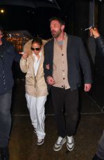 JENNIFER LOPEZ and Ben Affleck Night Out in New York 02/04/2022